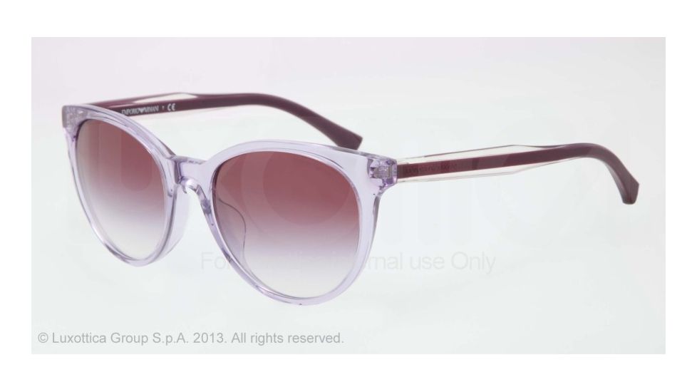 Armani EA4003F Progressive Prescription Sunglasses EA4003F-50718H-55 - Lens Diameter 55 mm, Frame Color Violet Trasp
