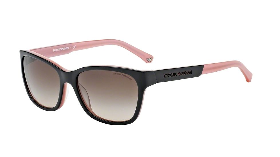 Armani EA4004 EA4004 Bifocal Prescription Sunglasses EA4004-504613-56 - Lens Diameter 56 mm, Frame Color Black/opal Pink
