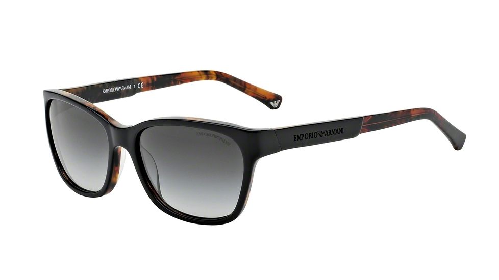 Armani EA4004 EA4004 Bifocal Prescription Sunglasses EA4004-50498G-56 - Lens Diameter 56 mm, Frame Color Black/Havana