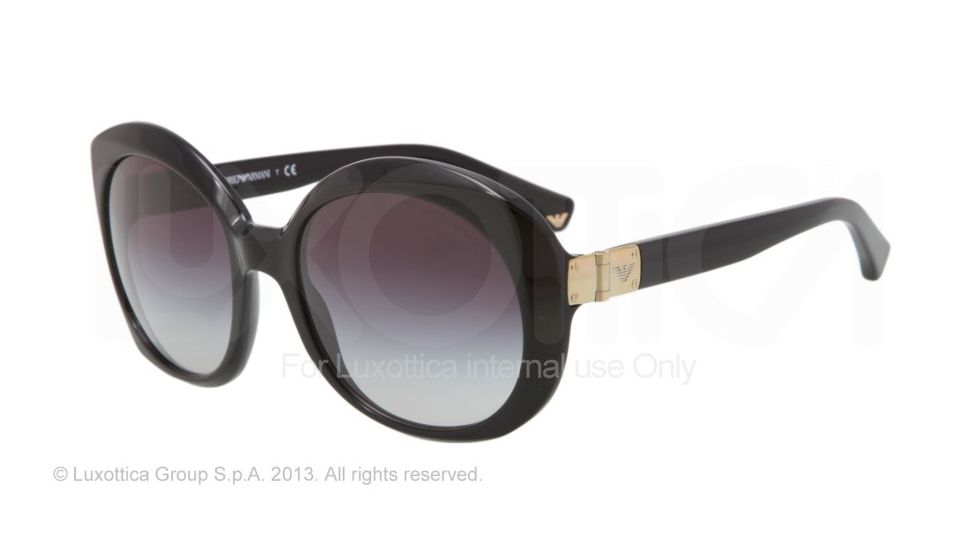Armani EA4009 Single Vision Prescription Sunglasses EA4009-50178G-56 - Lens Diameter 56 mm, Frame Color Black