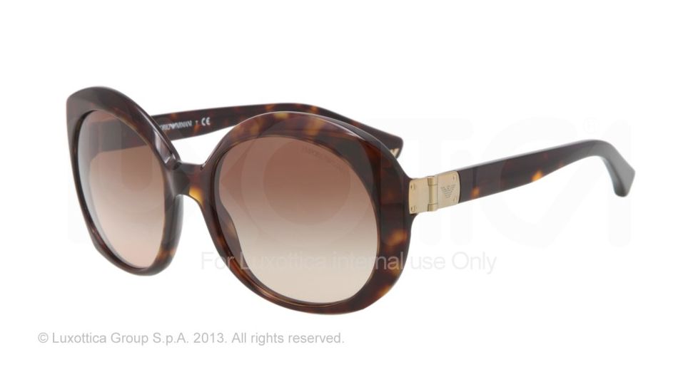 Armani EA4009 Single Vision Prescription Sunglasses EA4009-502613-56 - Lens Diameter 56 mm, Frame Color Dark Havana