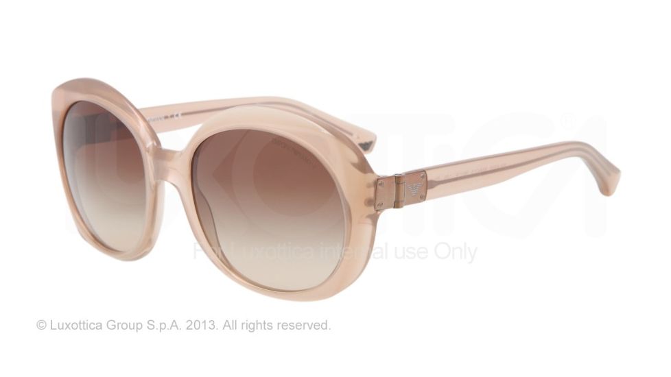 Armani EA4009 Single Vision Prescription Sunglasses EA4009-508413-56 - Lens Diameter 56 mm, Frame Color Opal Brown Pearl