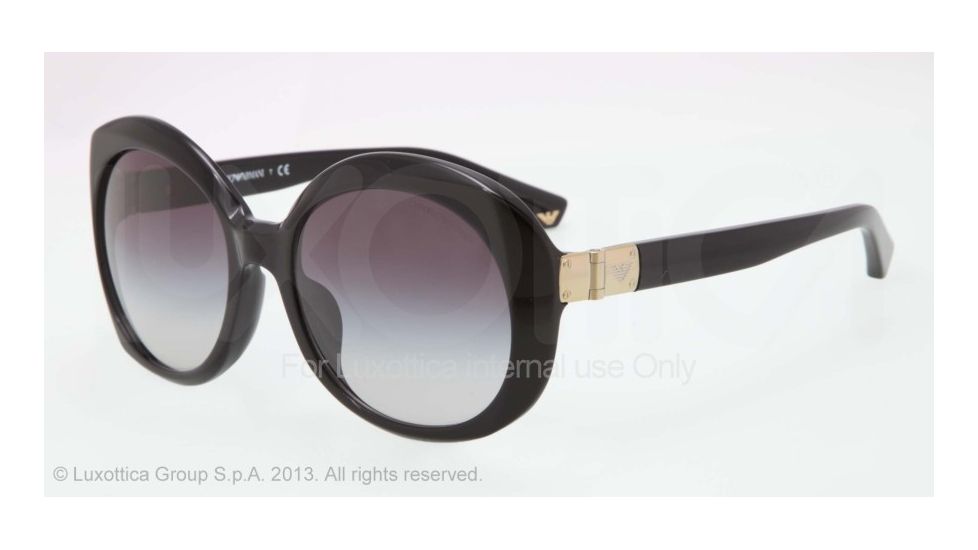 Armani EA4009F Single Vision Prescription Sunglasses EA4009F-50178G-56 - Lens Diameter 56 mm, Frame Color Black