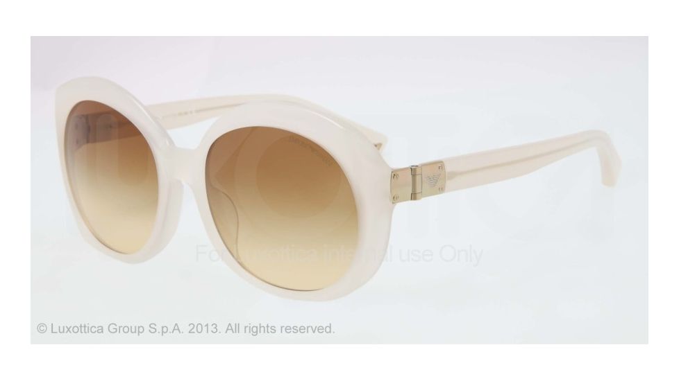Armani EA4009F Single Vision Prescription Sunglasses EA4009F-50822L-56 - Lens Diameter 56 mm, Frame Color Opal Beige