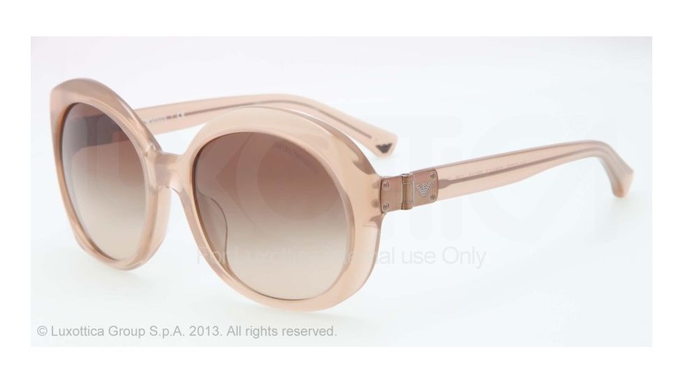 Armani EA4009F Single Vision Prescription Sunglasses EA4009F-508413-56 - Lens Diameter 56 mm, Frame Color Opal Brown Pearl