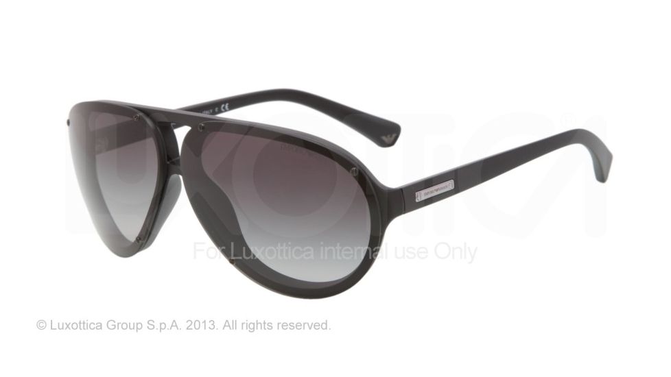 Armani EA4010 Bifocal Prescription Sunglasses EA4010-50428G-67 - Lens Diameter 67 mm, Frame Color Matte Balck