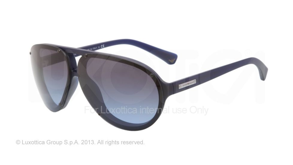 Armani EA4010 Bifocal Prescription Sunglasses EA4010-50888F-67 - Lens Diameter 67 mm, Frame Color Matte Blue