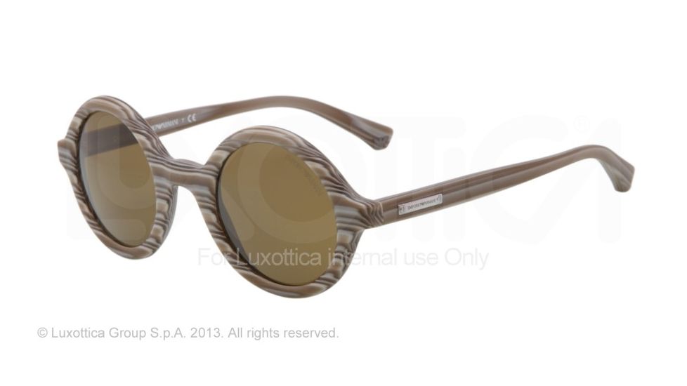 Armani EA4011 Single Vision Prescription Sunglasses EA4011-509373-45 - Lens Diameter 45 mm, Frame Color Wood Matte Gray