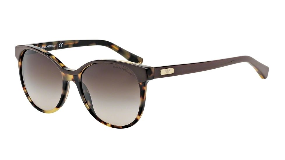 Armani EA4016 Progressive Prescription Sunglasses EA4016-510713-56 - Lens Diameter 56 mm, Frame Color Havana/brown