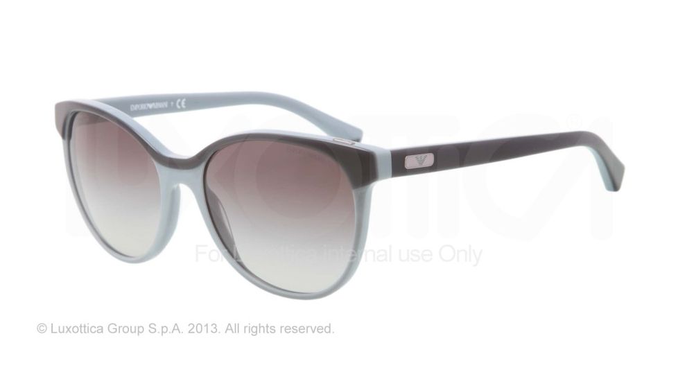 Armani EA4016 Progressive Prescription Sunglasses EA4016-511311-56 - Lens Diameter 56 mm, Frame Color Light Blue/petroleum