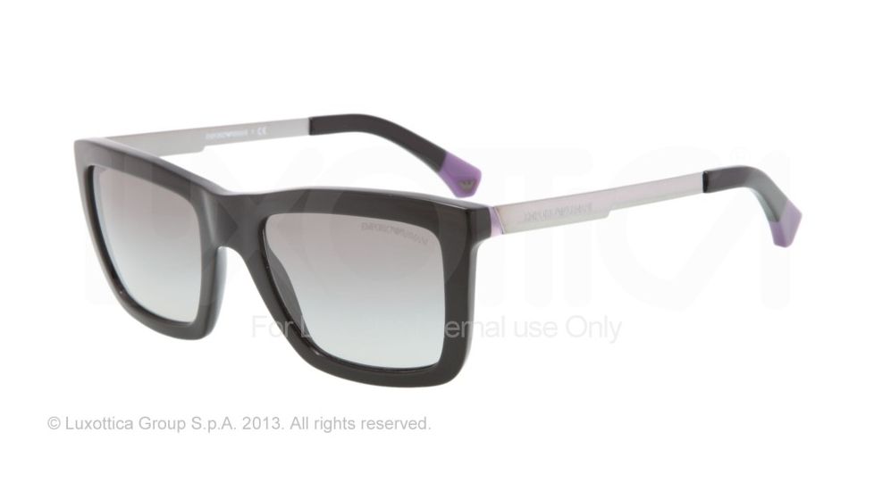 Armani EA4017 Bifocal Prescription Sunglasses EA4017-501711-53 - Lens Diameter 53 mm, Frame Color Black/violet