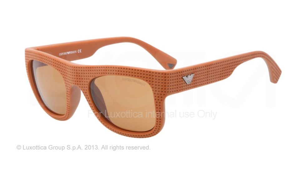 Armani EA4019 Single Vision Prescription Sunglasses EA4019-514073-51 - Lens Diameter 51 mm, Frame Color Brick Red