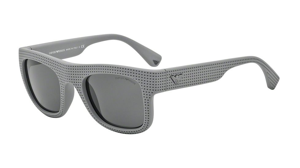 Armani EA4019 Single Vision Prescription Sunglasses EA4019-514187-51 - Lens Diameter 51 mm, Frame Color Grey