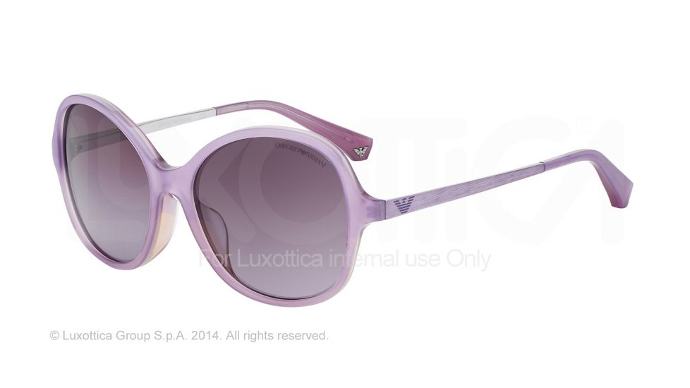 Armani EA4024F Bifocal Prescription Sunglasses EA4024F-52058H-56 - Lens Diameter 56 mm, Frame Color Pearl Lilac