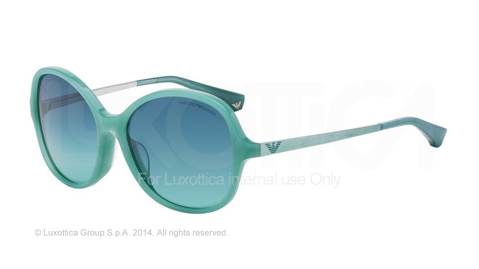 Armani EA4024F Bifocal Prescription Sunglasses EA4024F-52134S-56 - Lens Diameter 56 mm, Frame Color Opal Water Green
