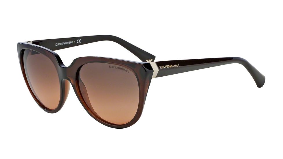 Armani EA4027 Bifocal Prescription Sunglasses EA4027-519818-57 - Lens Diameter 57 mm, Frame Color Transparent Brown