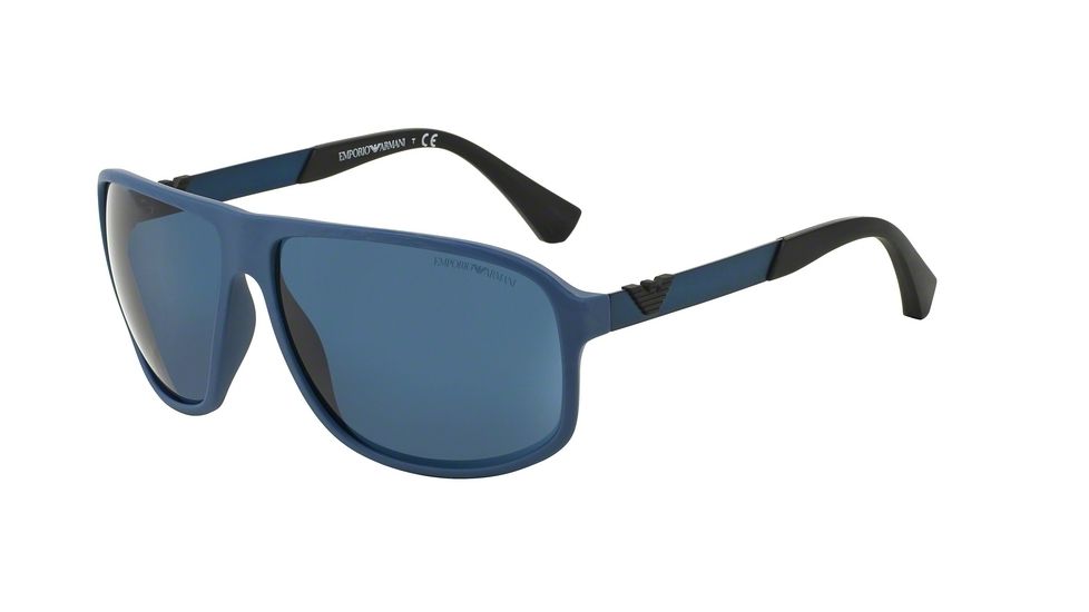 Armani EA4029 Bifocal Prescription Sunglasses EA4029-525280-64 - Lens Diameter 64 mm, Frame Color Blue Rubber