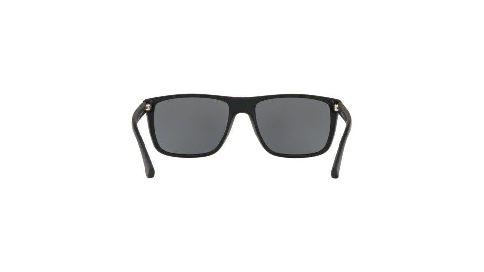 Armani EA4033 Single Vision Prescription Sunglasses, 56mm, Black Rubber, EA4033-56496Q-56-SV