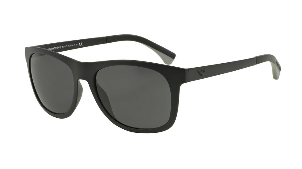 Armani EA4034 Progressive Prescription Sunglasses EA4034-504287-57 - Lens Diameter 57 mm, Frame Color Matte Black