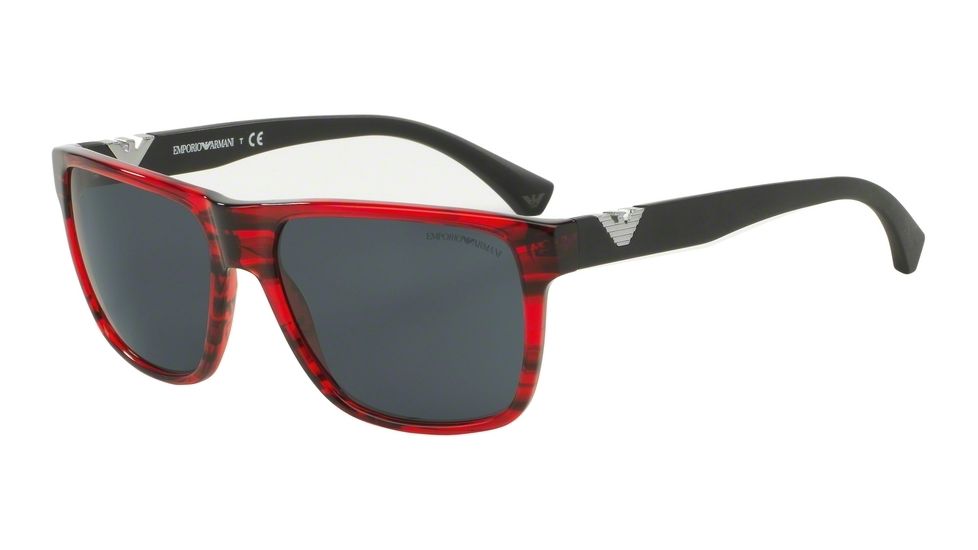 Armani EA4035 Bifocal Prescription Sunglasses EA4035-527887-58 - Lens Diameter 58 mm, Frame Color Striped Red