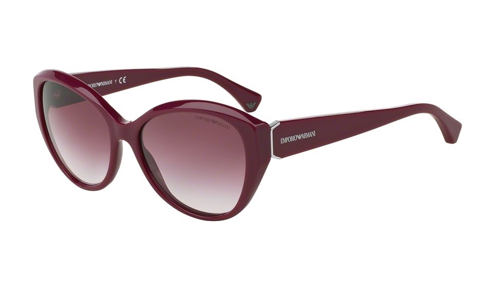 Armani EA4037 Progressive Prescription Sunglasses EA4037-52548H-57 - Lens Diameter 57 mm, Frame Color Purple