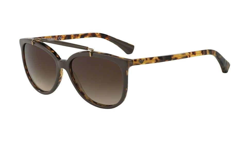 Armani EA4039 Progressive Prescription Sunglasses EA4039-526513-56 - Lens Diameter 56 mm, Frame Color Top Turtledove On Havana