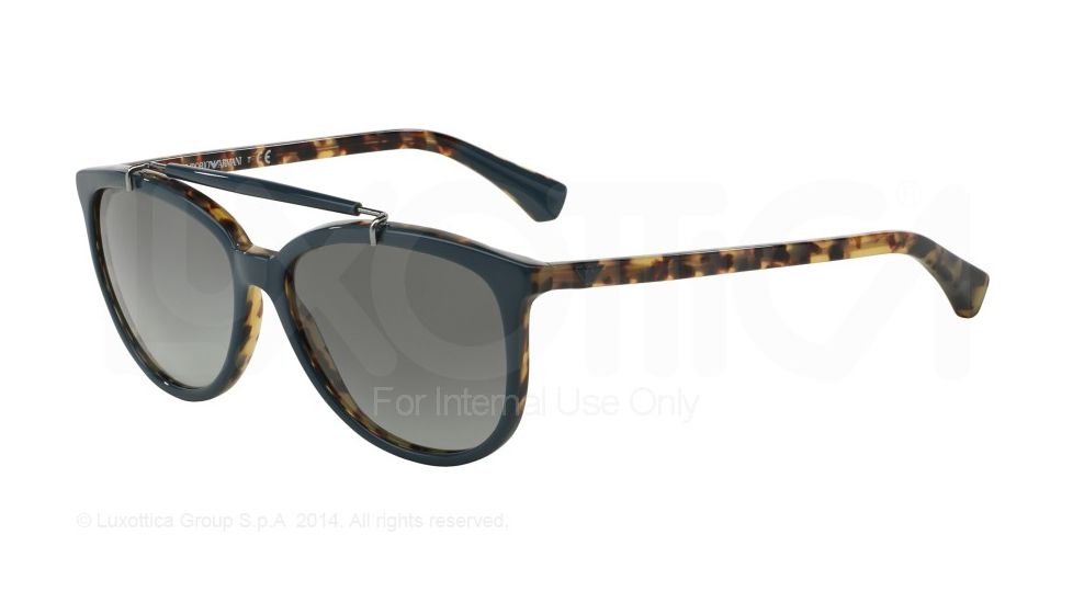 Armani EA4039 Progressive Prescription Sunglasses EA4039-526811-56 - Lens Diameter 56 mm, Frame Color Top Petroleum On Havana