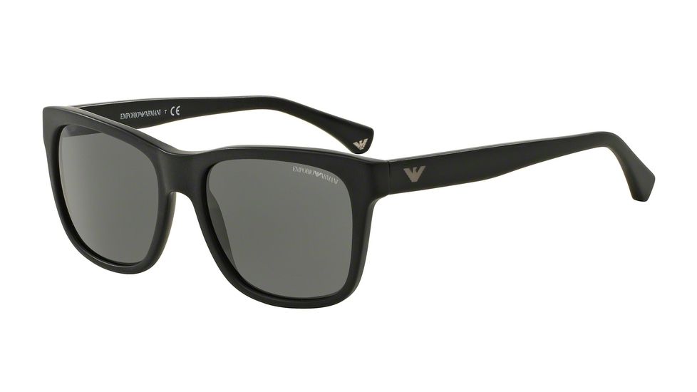 Armani EA4041 Progressive Prescription Sunglasses EA4041-504287-56 - Lens Diameter 56 mm, Frame Color Matte Black