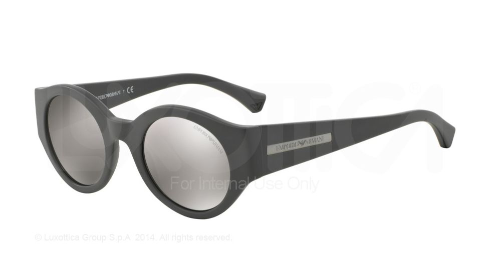 Armani EA4044 Bifocal Prescription Sunglasses EA4044-53666G-47 - Lens Diameter 47 mm, Frame Color Matte Grey