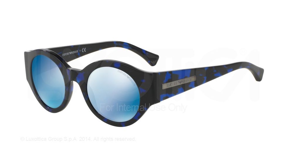 Armani EA4044 Bifocal Prescription Sunglasses EA4044-543155-47 - Lens Diameter 47 mm, Frame Color Havana Blue