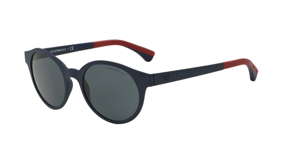 Armani EA4045 Bifocal Prescription Sunglasses EA4045-512287-51 - Lens Diameter 51 mm, Frame Color Matte Blue