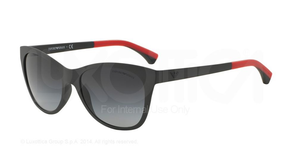 Armani EA4046 Single Vision Prescription Sunglasses EA4046-53418G-56 - Lens Diameter 56 mm, Frame Color Matte Grey