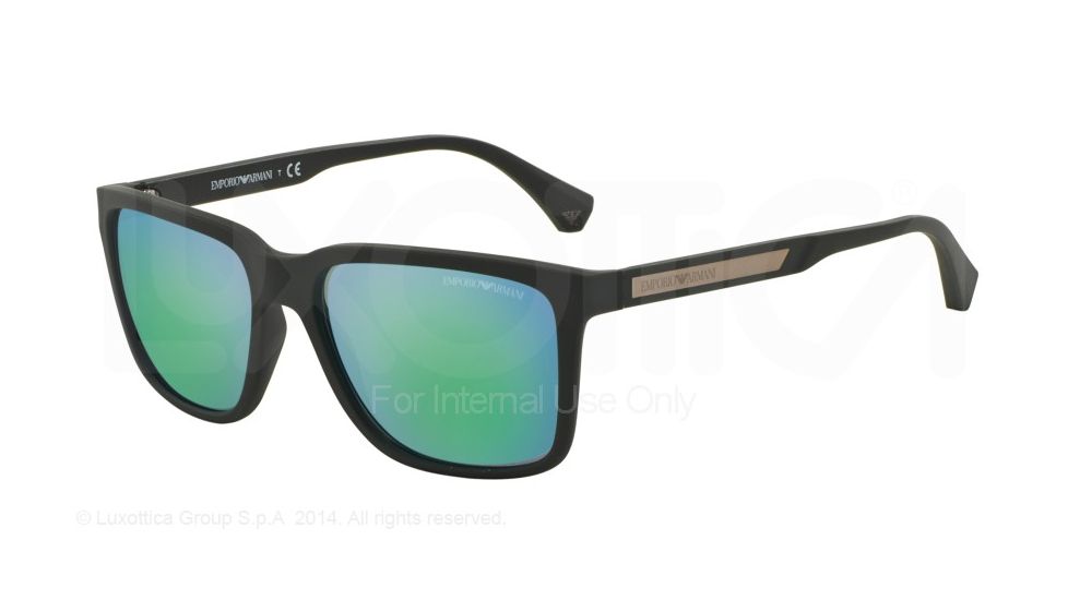 Armani EA4047 Progressive Prescription Sunglasses EA4047-535431-56 - Lens Diameter 56 mm, Frame Color Military Rubber