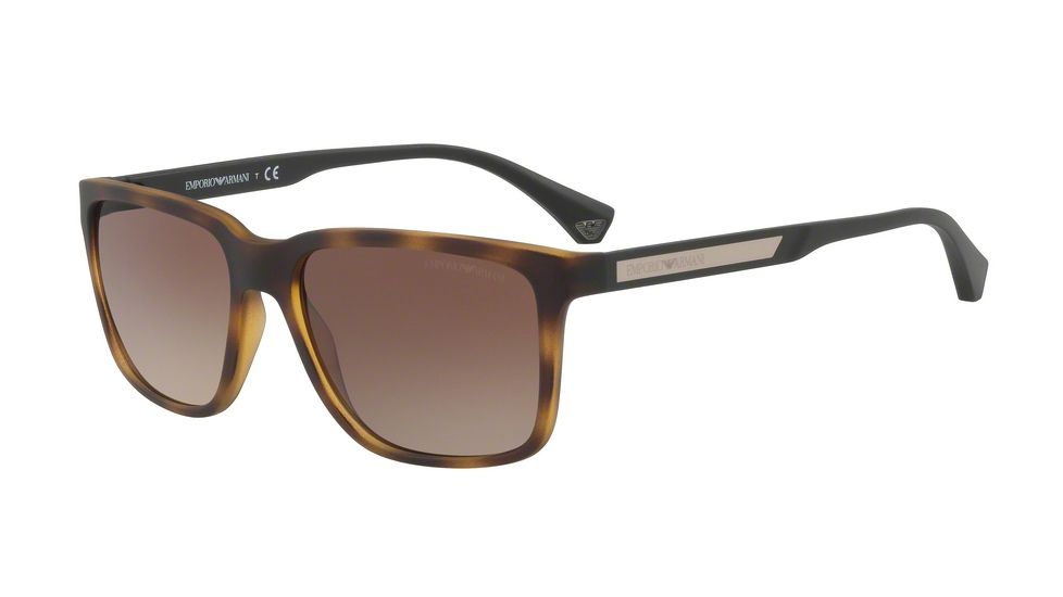 Armani EA4047 Progressive Prescription Sunglasses EA4047-559413-56 - Lens Diameter 56 mm, Frame Color Havana Rubber