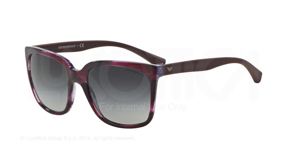 Armani EA4049 Bifocal Prescription Sunglasses EA4049-53898G-56 - Lens Diameter 56 mm, Frame Color Striped Violet