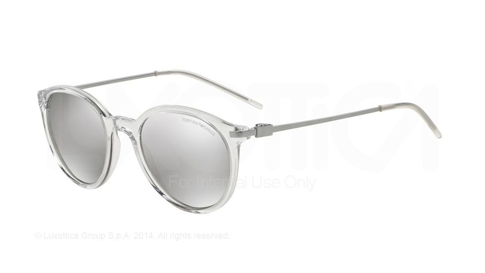 Armani EA4050F Progressive Prescription Sunglasses EA4050F-53716G-50 - Lens Diameter 50 mm, Frame Color Transparent