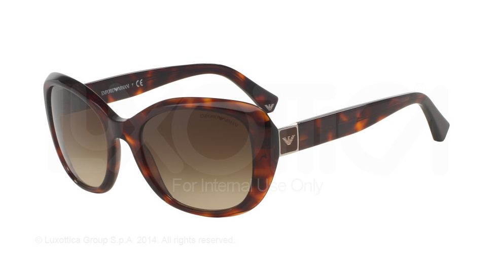 Armani EA4052 Progressive Prescription Sunglasses EA4052-539513-54 - Lens Diameter 54 mm, Frame Color Red Havana