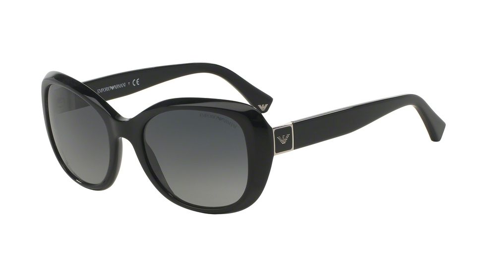 Armani EA4052F Single Vision Prescription Sunglasses EA4052F-5017T3-54 - Lens Diameter 54 mm, Frame Color Black