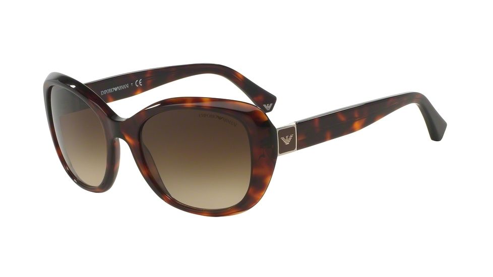 Armani EA4052F Single Vision Prescription Sunglasses EA4052F-539513-54 - Lens Diameter 54 mm, Frame Color Red Havana