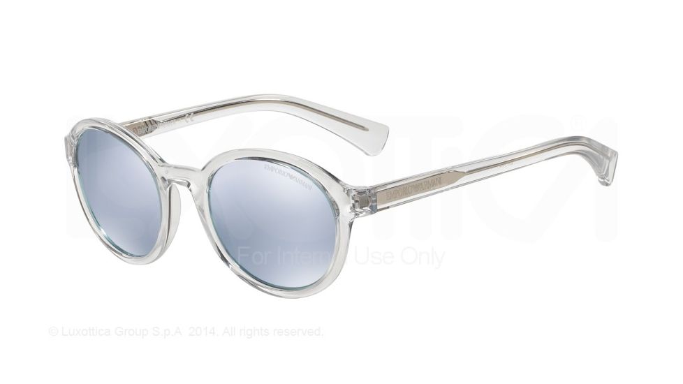 Armani EA4054 Bifocal Prescription Sunglasses EA4054-53716J-49 - Lens Diameter 49 mm, Frame Color Transparent