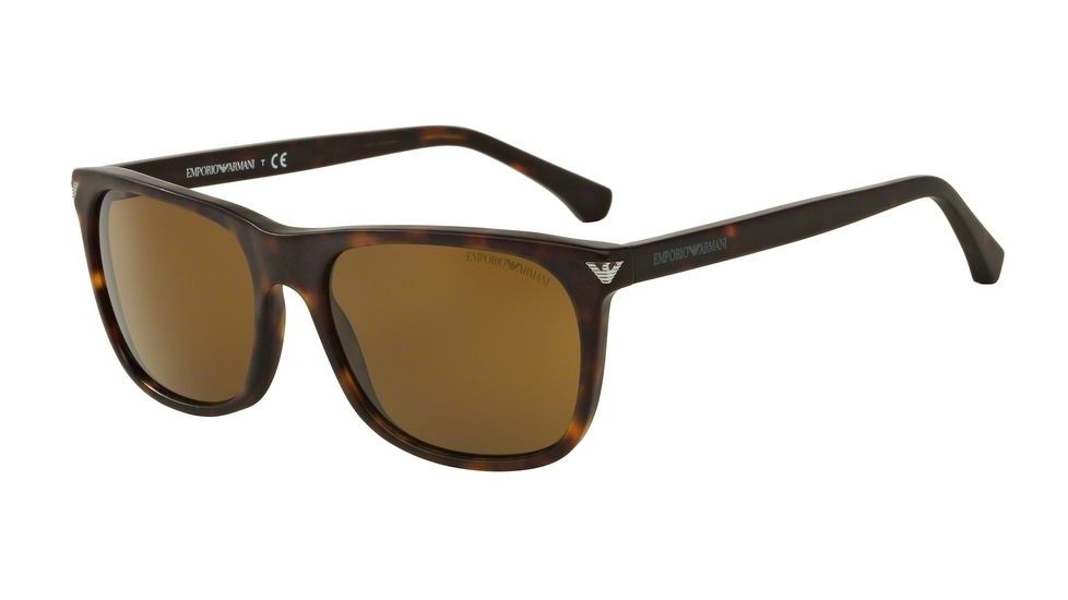 Armani EA4056 Progressive Prescription Sunglasses EA4056-508973-57 - Lens Diameter 57 mm, Frame Color Matte Havana