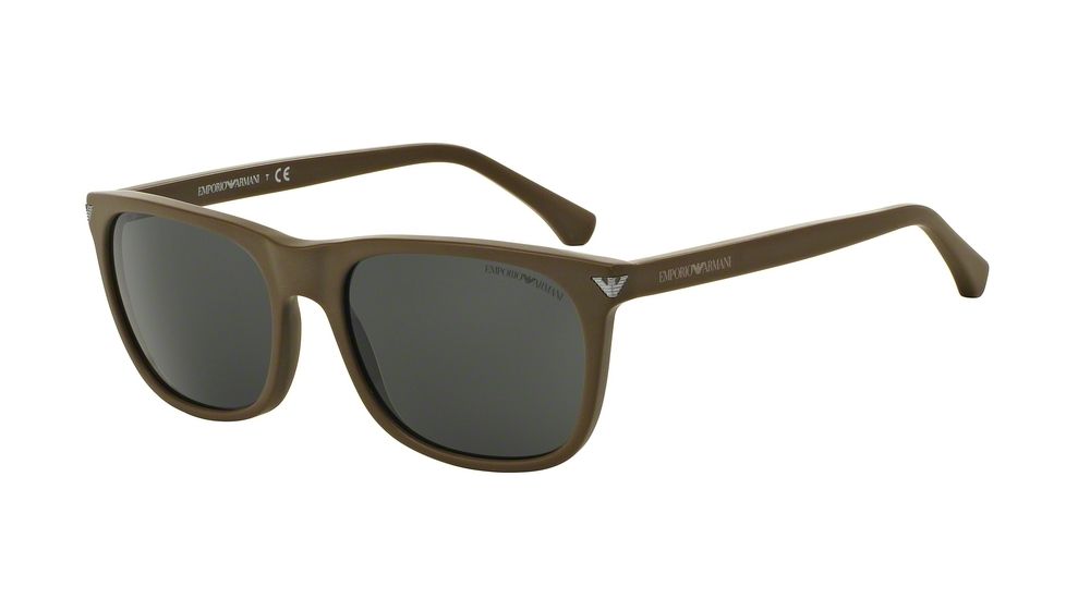 Armani EA4056 Progressive Prescription Sunglasses EA4056-545387-57 - Lens Diameter 57 mm, Frame Color Matte Mud