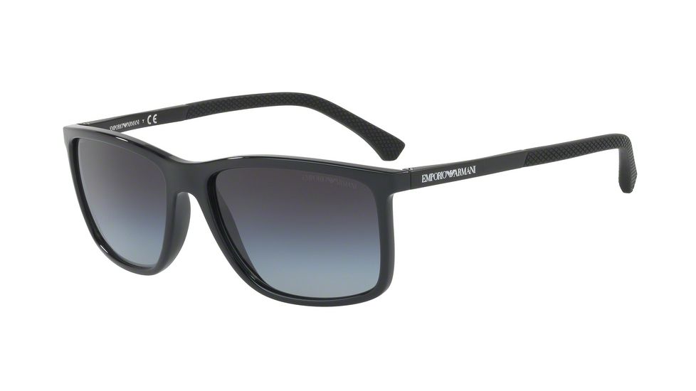 Armani EA4058 Single Vision Prescription Sunglasses EA4058-50178G-58 - Lens Diameter 58 mm, Frame Color Black