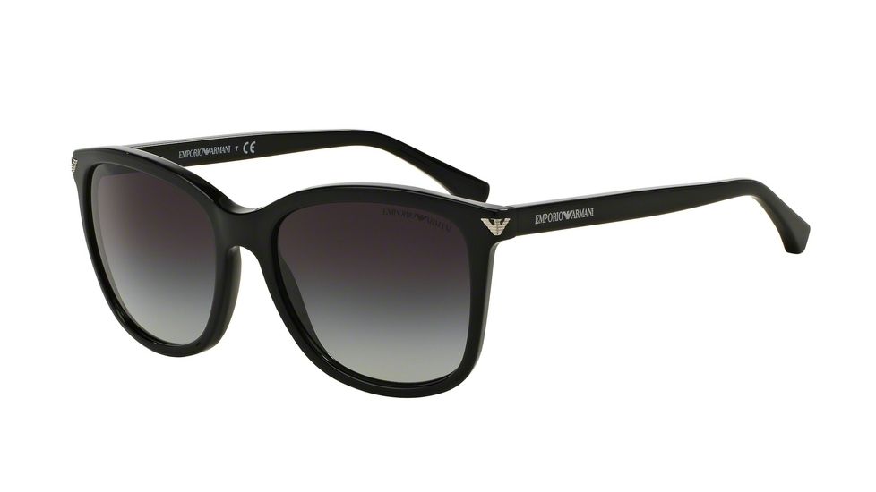 Armani EA4060F Single Vision Prescription Sunglasses EA4060F-50178G-56 - Lens Diameter 56 mm, Frame Color Black