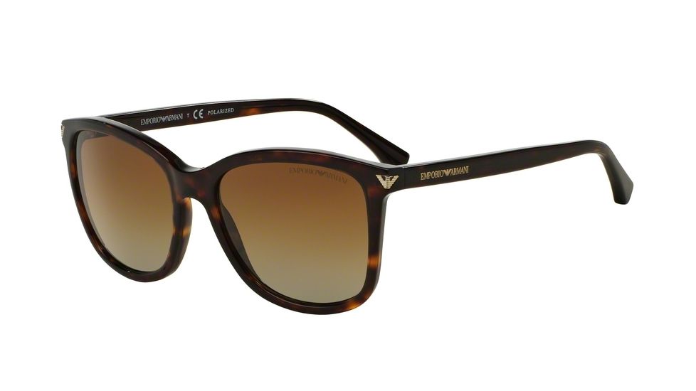 Armani EA4060F Single Vision Prescription Sunglasses EA4060F-5026T5-56 - Lens Diameter 56 mm, Frame Color Havana