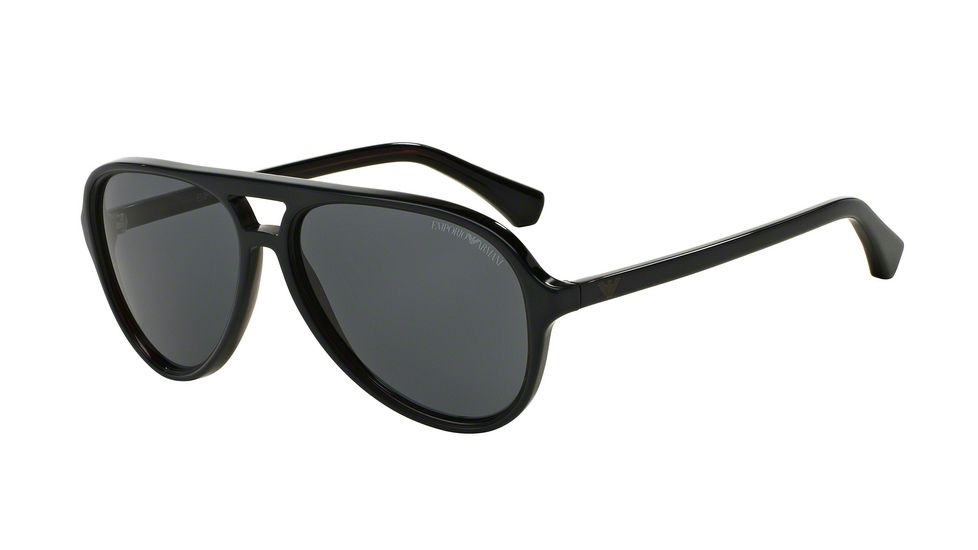 Armani EA4063F Single Vision Prescription Sunglasses EA4063F-546687-58 - Lens Diameter 58 mm, Frame Color Top Blue On Tr Brown