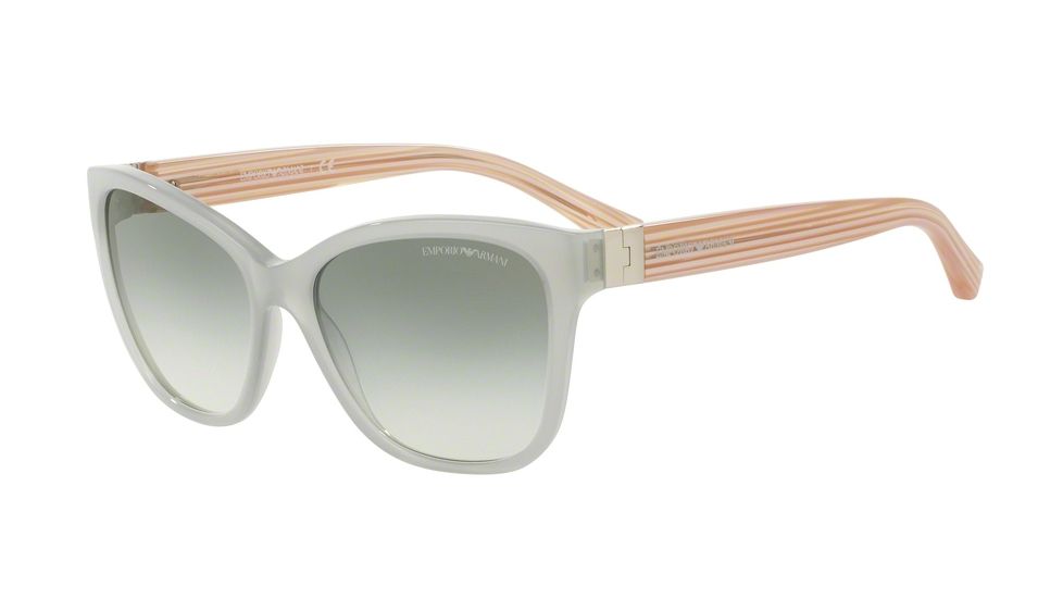 Armani EA4068F Progressive Prescription Sunglasses EA4068F-55198E-57 - Lens Diameter 57 mm, Frame Color Opal Grey Green