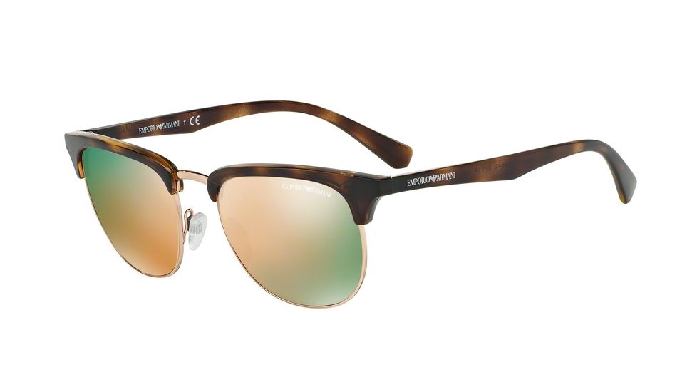 Armani EA4072 Progressive Prescription Sunglasses EA4072-50264Z-52 - Lens Diameter 52 mm, Frame Color Havana