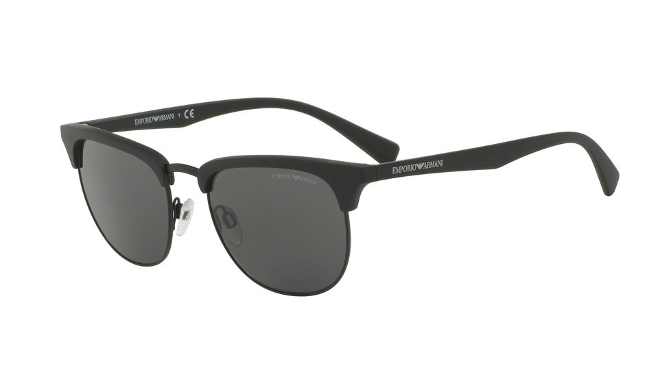 Armani EA4072 Progressive Prescription Sunglasses EA4072-504287-52 - Lens Diameter 52 mm, Frame Color Matte Black