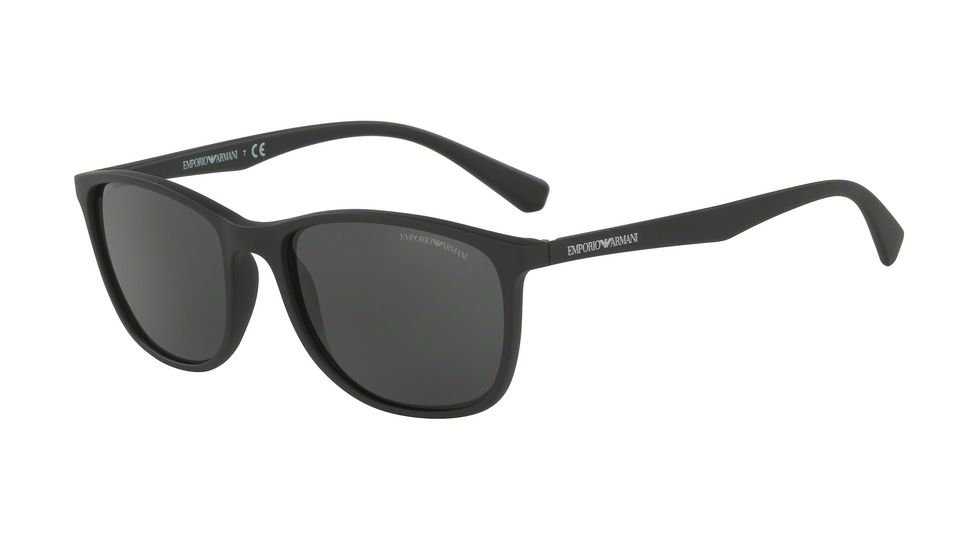 Armani EA4074 Progressive Prescription Sunglasses EA4074-504287-56 - Lens Diameter 56 mm, Frame Color Matte Black